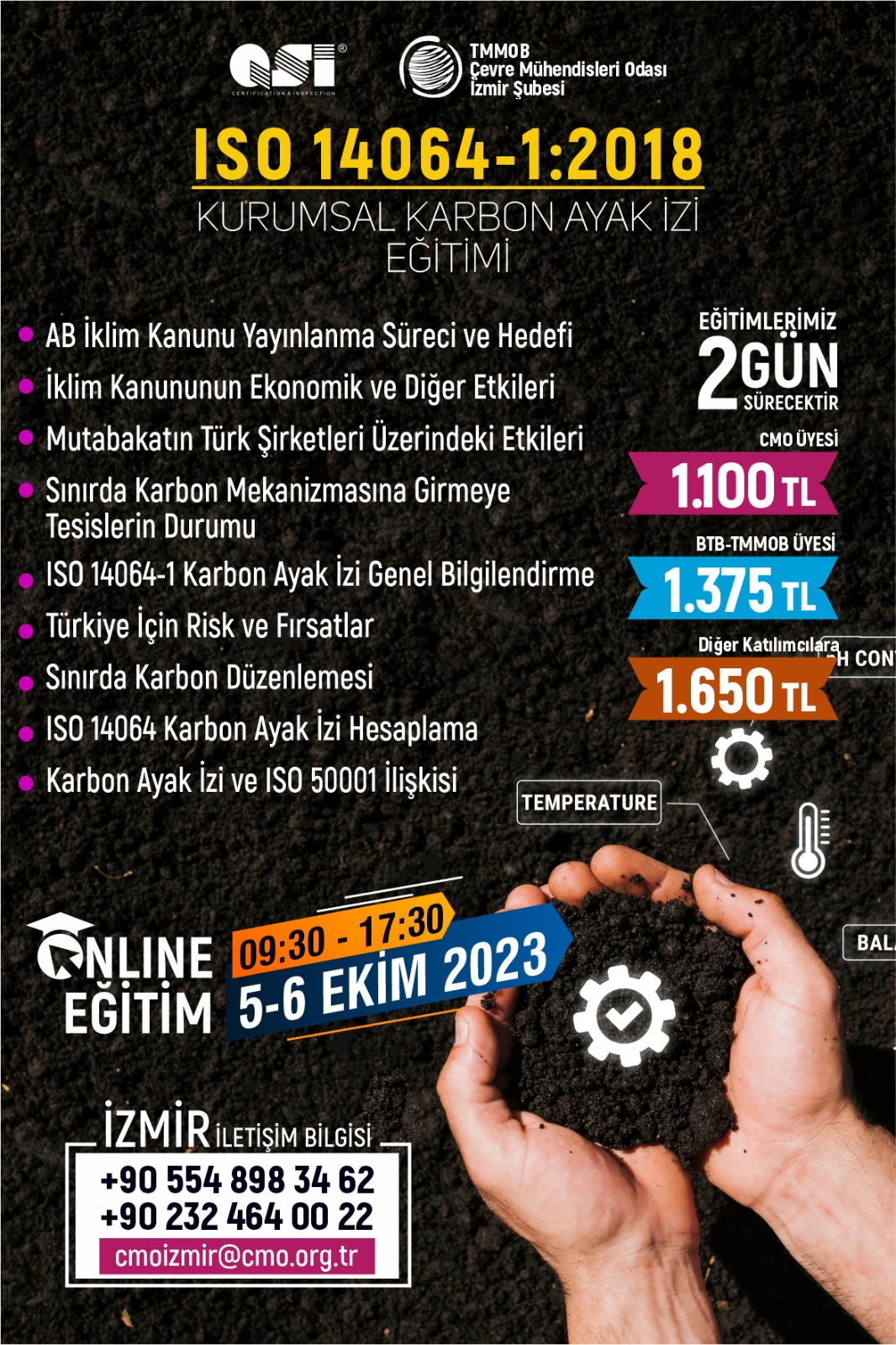 ISO 14064-1:2018 KURUMSAL KARBON AYAK İZİ BİLGİLENDİRME EĞİTİMİ