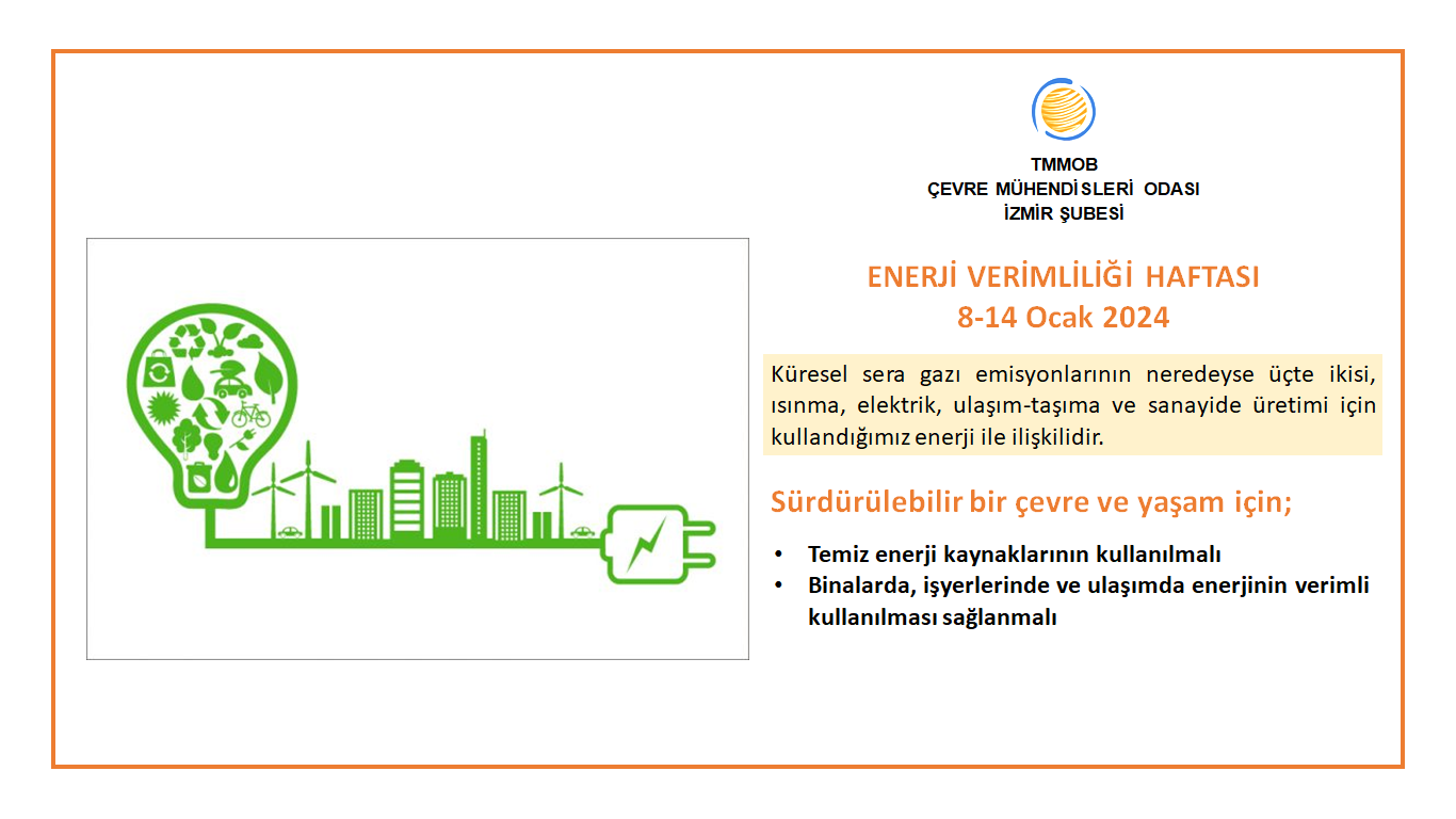 ENERJİ VERİMLİLİĞİ HAFTASI (8-14 Ocak 2024) 