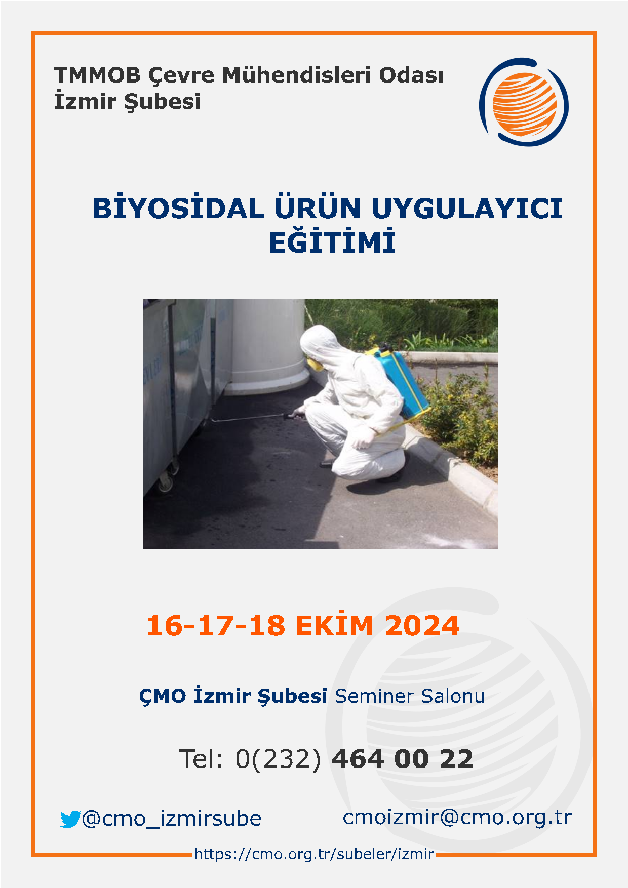 DUYURU: BİYOSİDAL ÜRÜN UYGULAYICI EĞİTİMİ HK