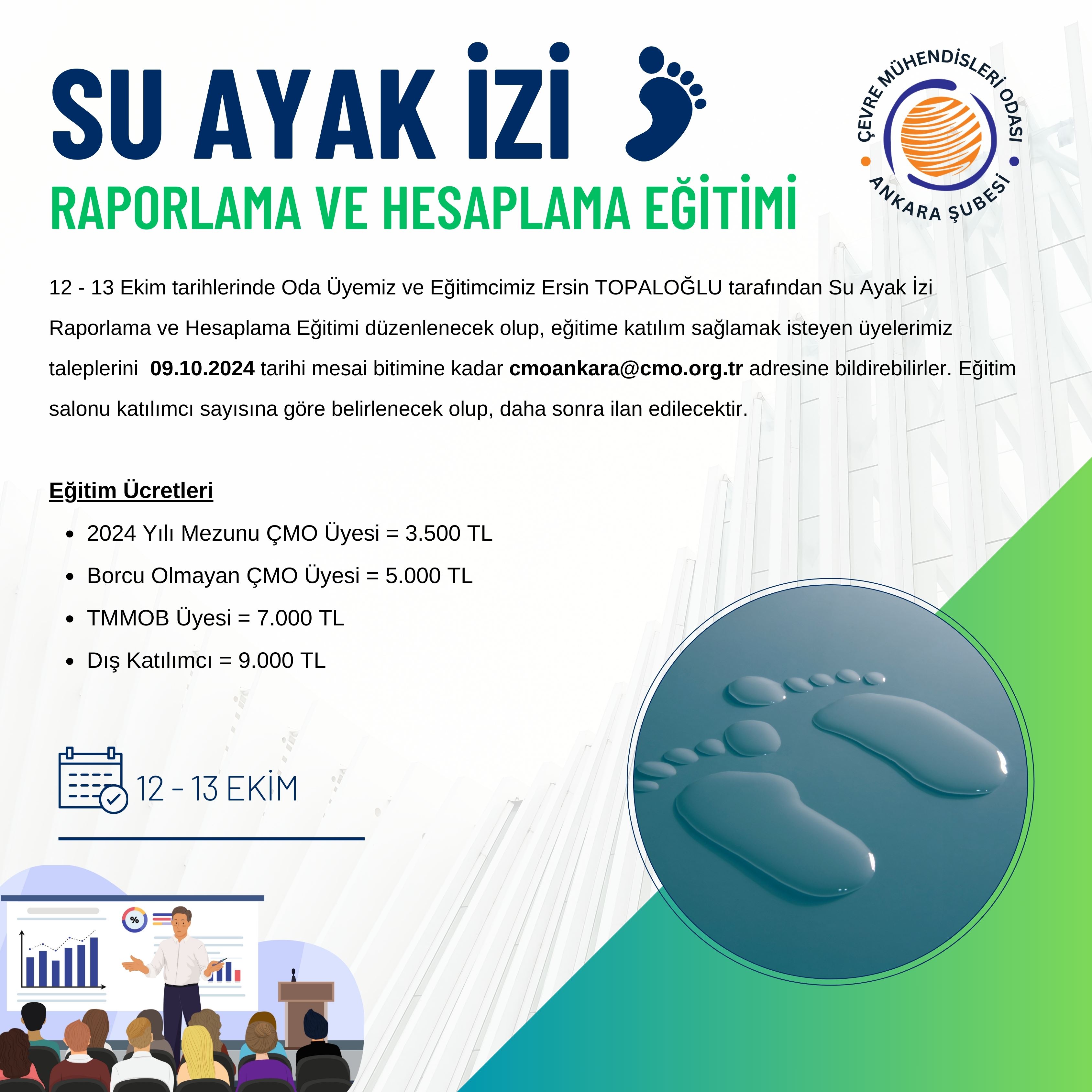 ISO 14046 SU AYAK İZİ RAPORLAMA VE HESAPLAMA EĞİTİMİ