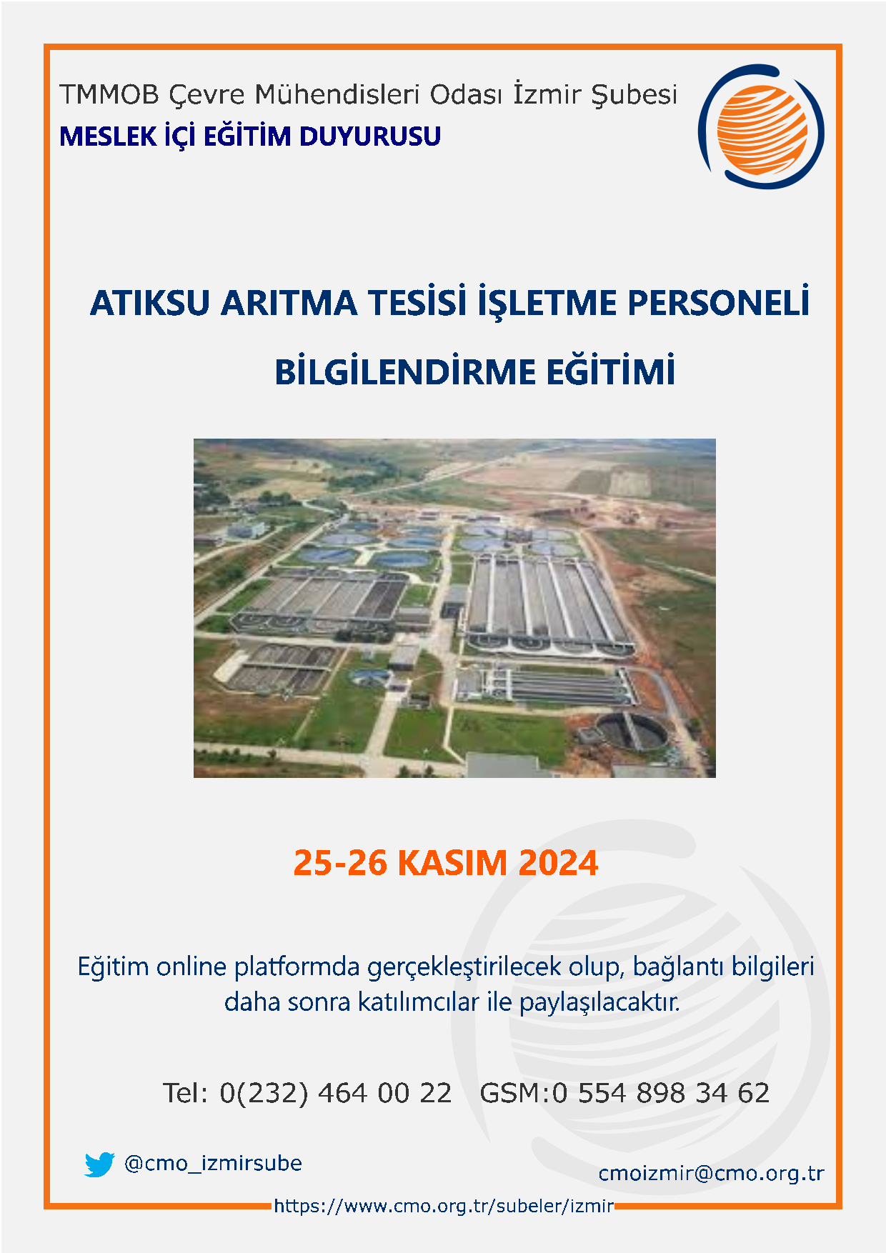  ATIKSU ARITMA TESİSİ İŞLETME PERSONELİ BİLGİLENDİRME EĞİTİMİ