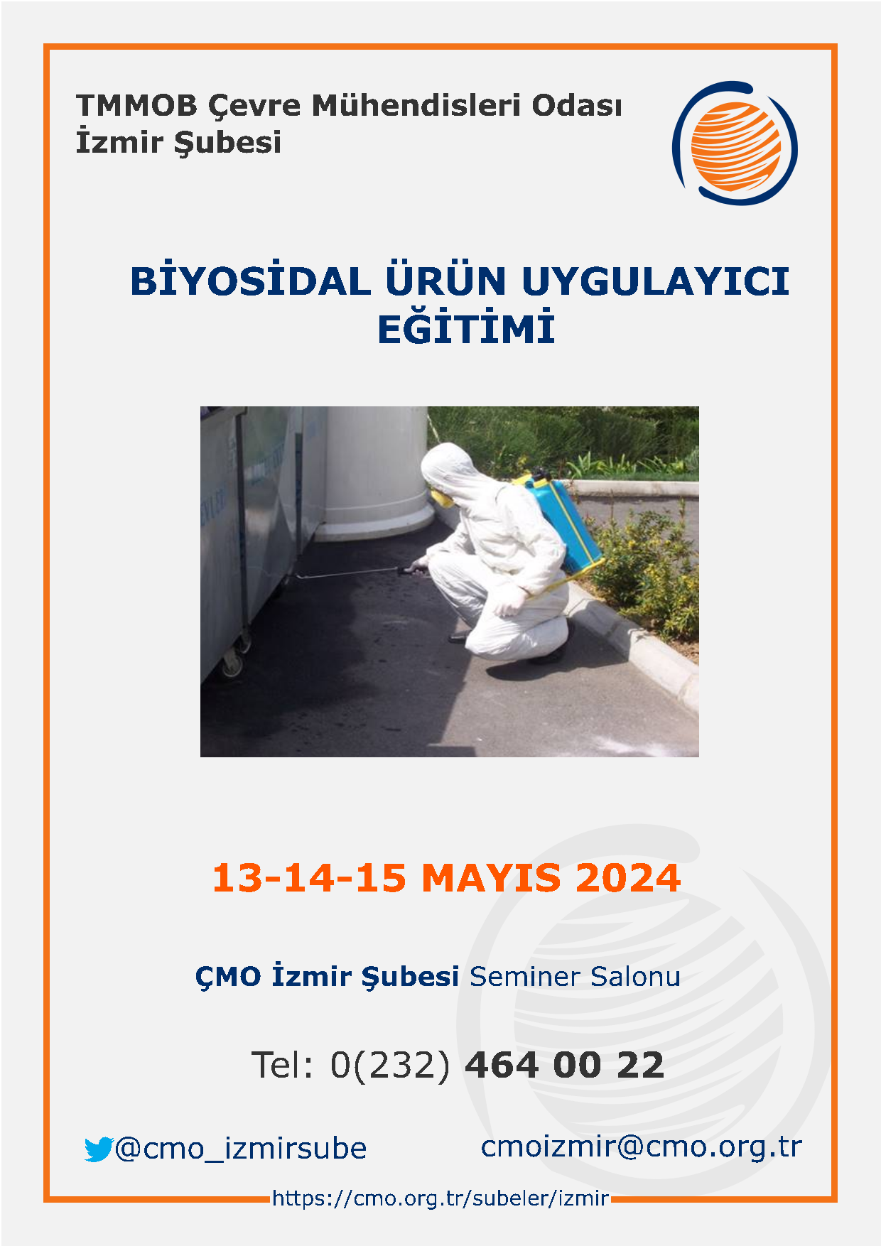 DUYURU: BİYOSİDAL ÜRÜN UYGULAYICI EĞİTİMİ