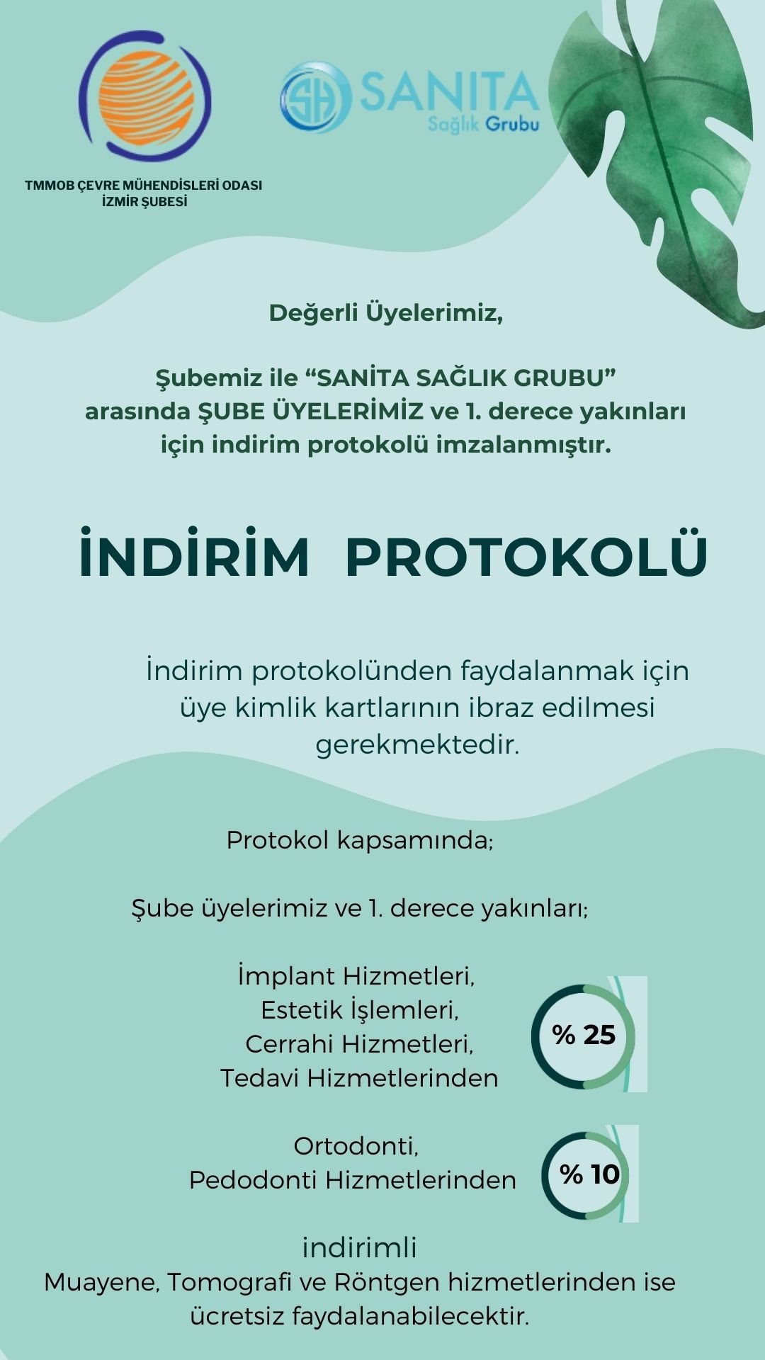 SANİTA SAĞLIK GRUBU İLE İNDİRİM PROTOKOLÜ İMZALADIK!