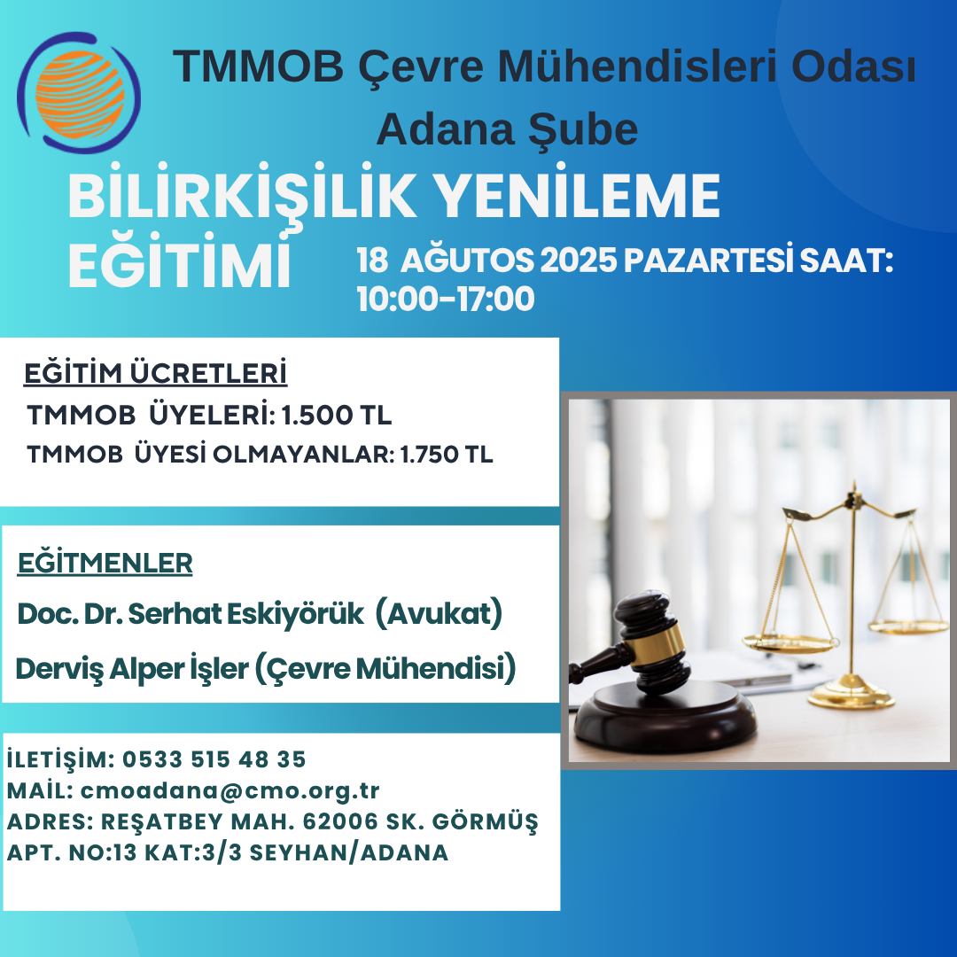 BİLİRKİŞİLİK YENİLEME EĞİTİMİ HK.