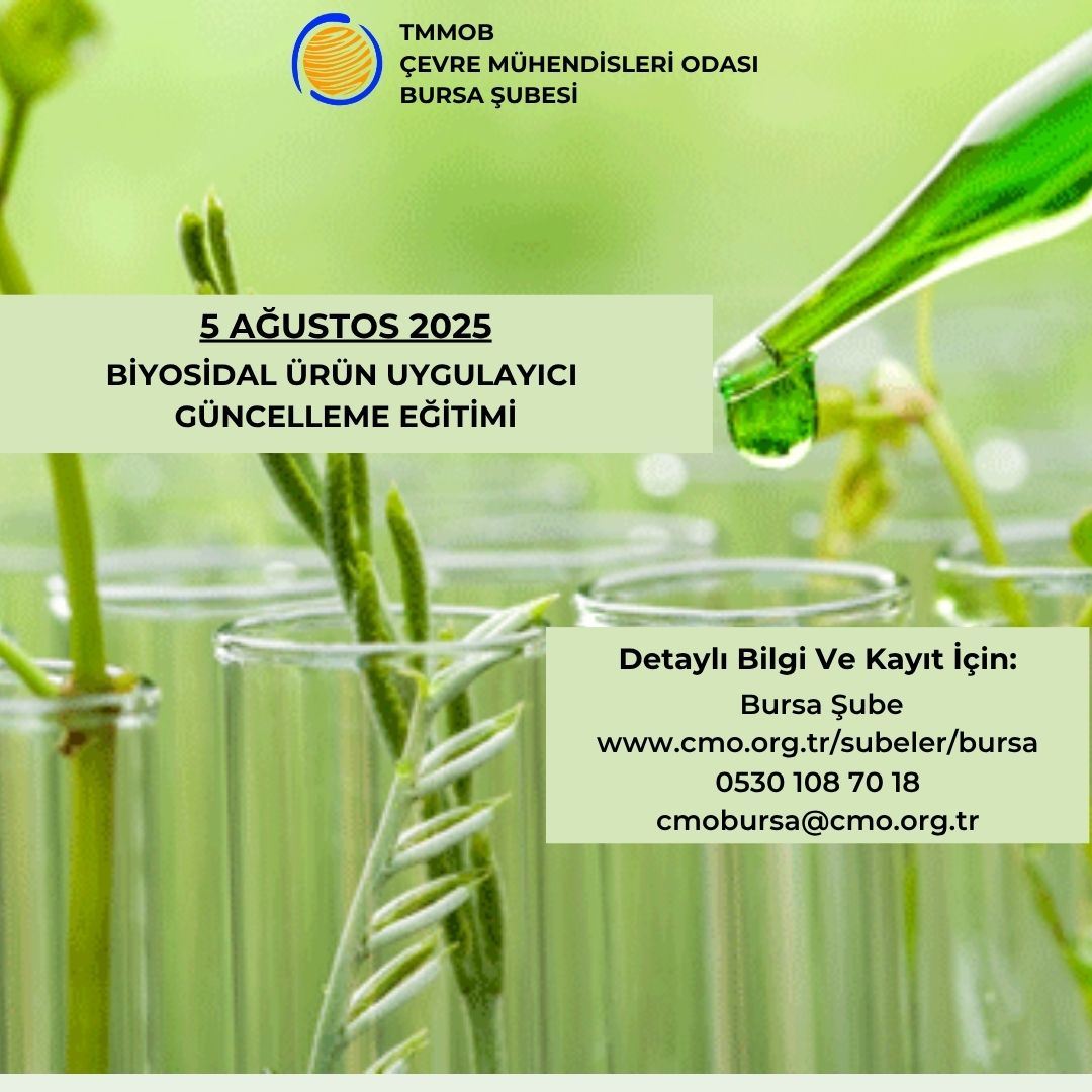 BİYOSİDAL ÜRÜN UYGULAYICI GÜNCELLEME EĞİTİMİ 5 AĞUSTOS 2025 (YÜZYÜZE)