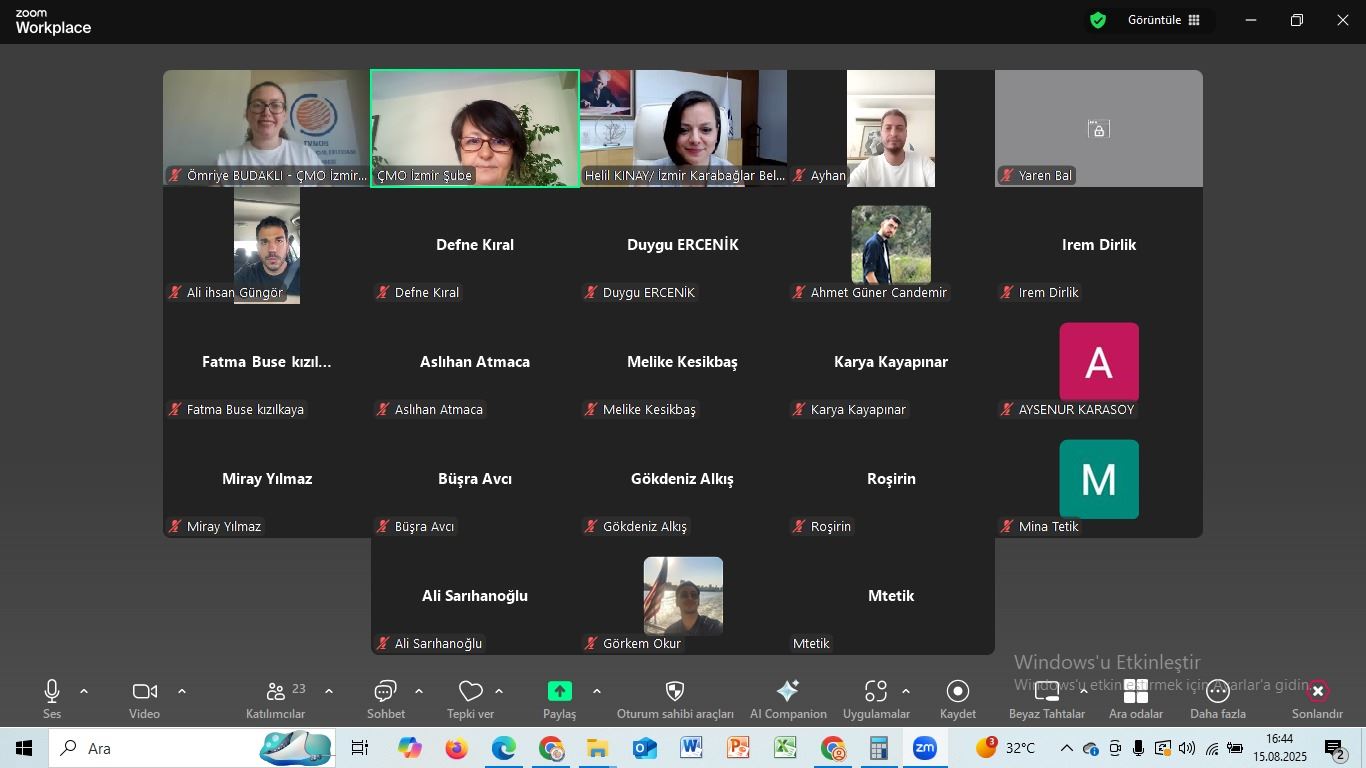 2025 YILINDA ARAMIZA KATILAN MESLEKTAŞLARIMIZA YÖNELİK MESLEĞE İLK ADIM EĞİTİM SEMİNERİMİZİ GERÇEKLEŞTİRDİK.