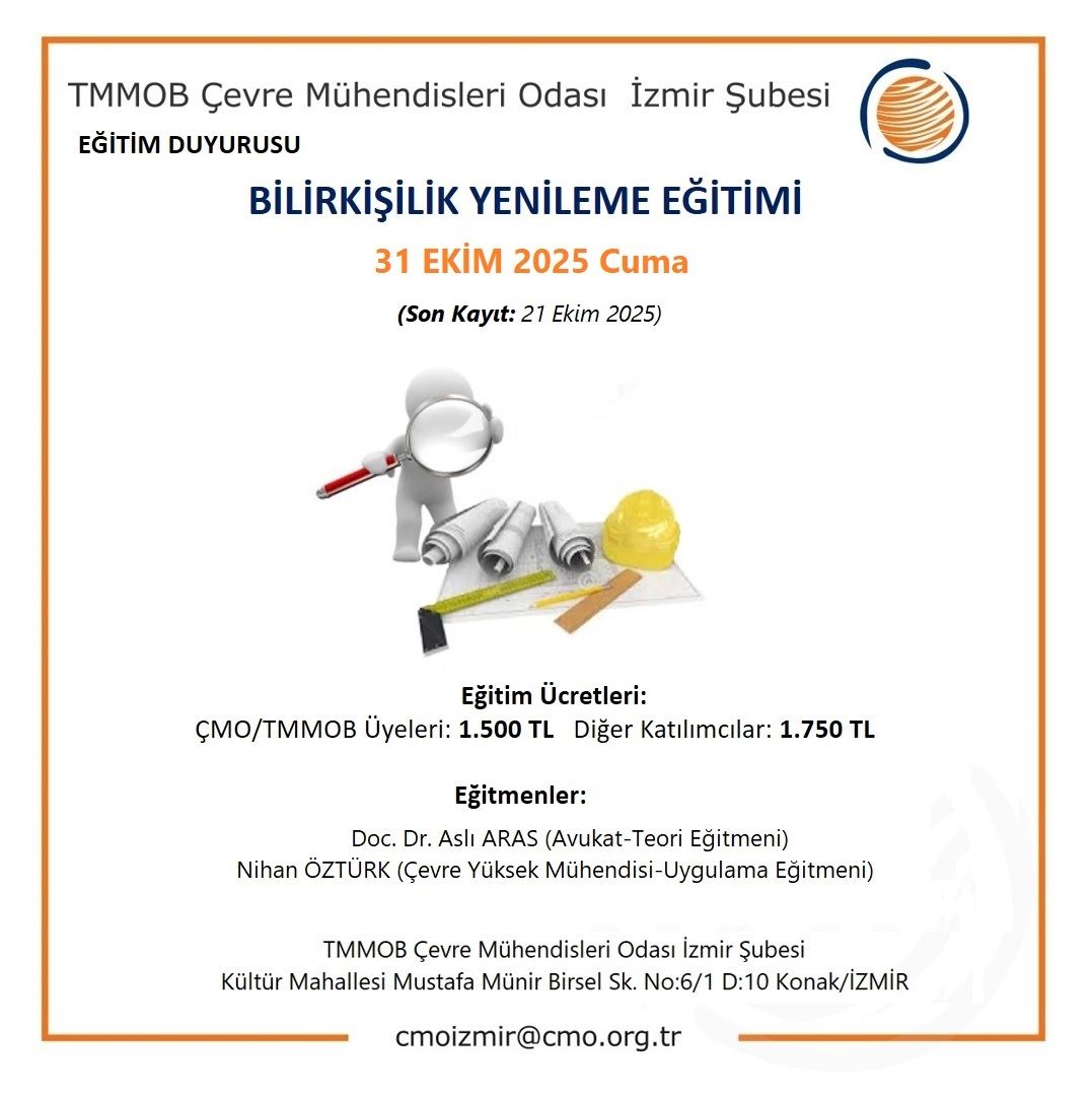 BİLİRKİŞİLİK YENİLEME EĞİTİMİ - 31 Ekim 2025