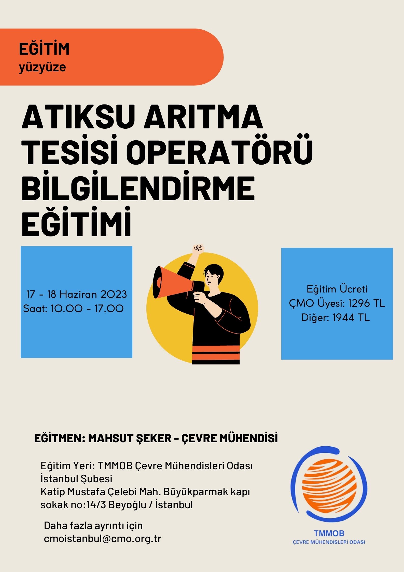 ATIKSU ARITMA TESİSİ OPERATÖRÜ BİLGİLENDİRME EĞİTİMİ