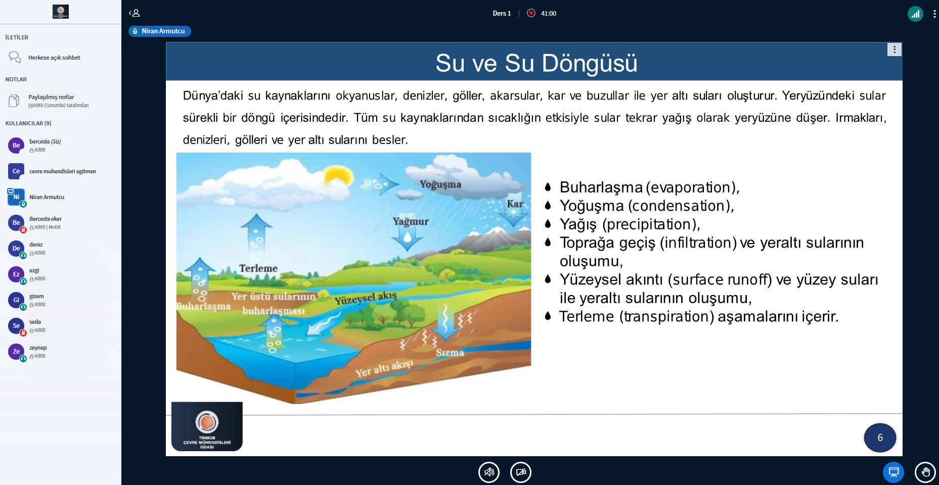 ISO 14046 SU AYAK İZİ EĞİTİMİ TAMAMLANMIŞTIR.