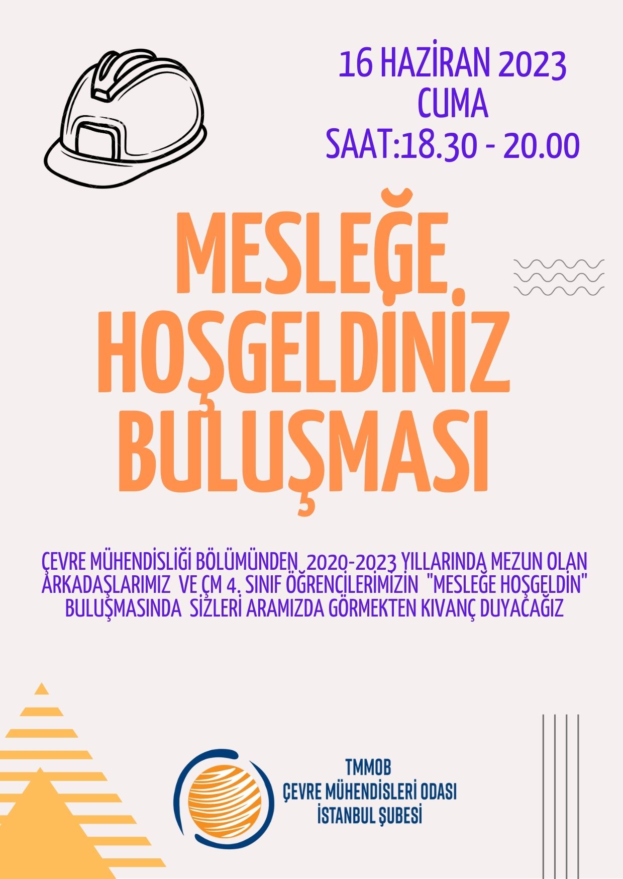  "MESLEĞE HOŞGELDİN" Buluşması Etkinliği için Davet