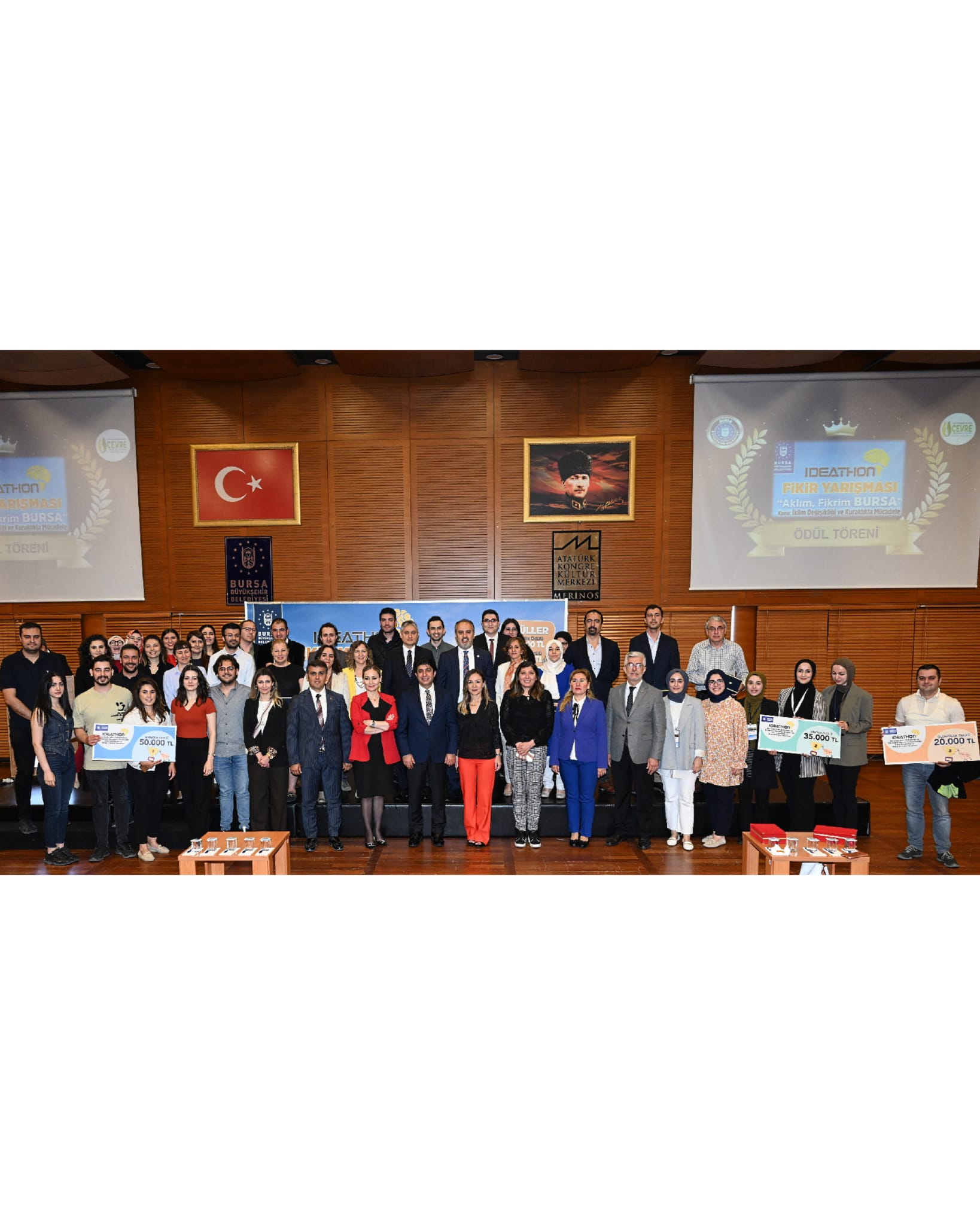 BURSA'DA İKLİM DEĞİŞİKLİĞİ VE KURAKLIK KONUSUNDA FİKİR GELİŞTİRME VE PROJE ÜRETME YARIŞMASI(IDEATHON) ÖDÜL TÖRENİ 