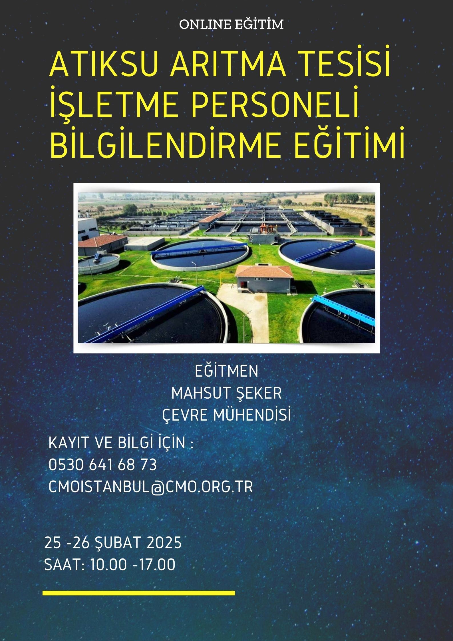 ATIKSU ARITMA TESİSİ İŞLETME PERSONELİ BİLGİLENDİRME EĞİTİMİ (ONLİNE)