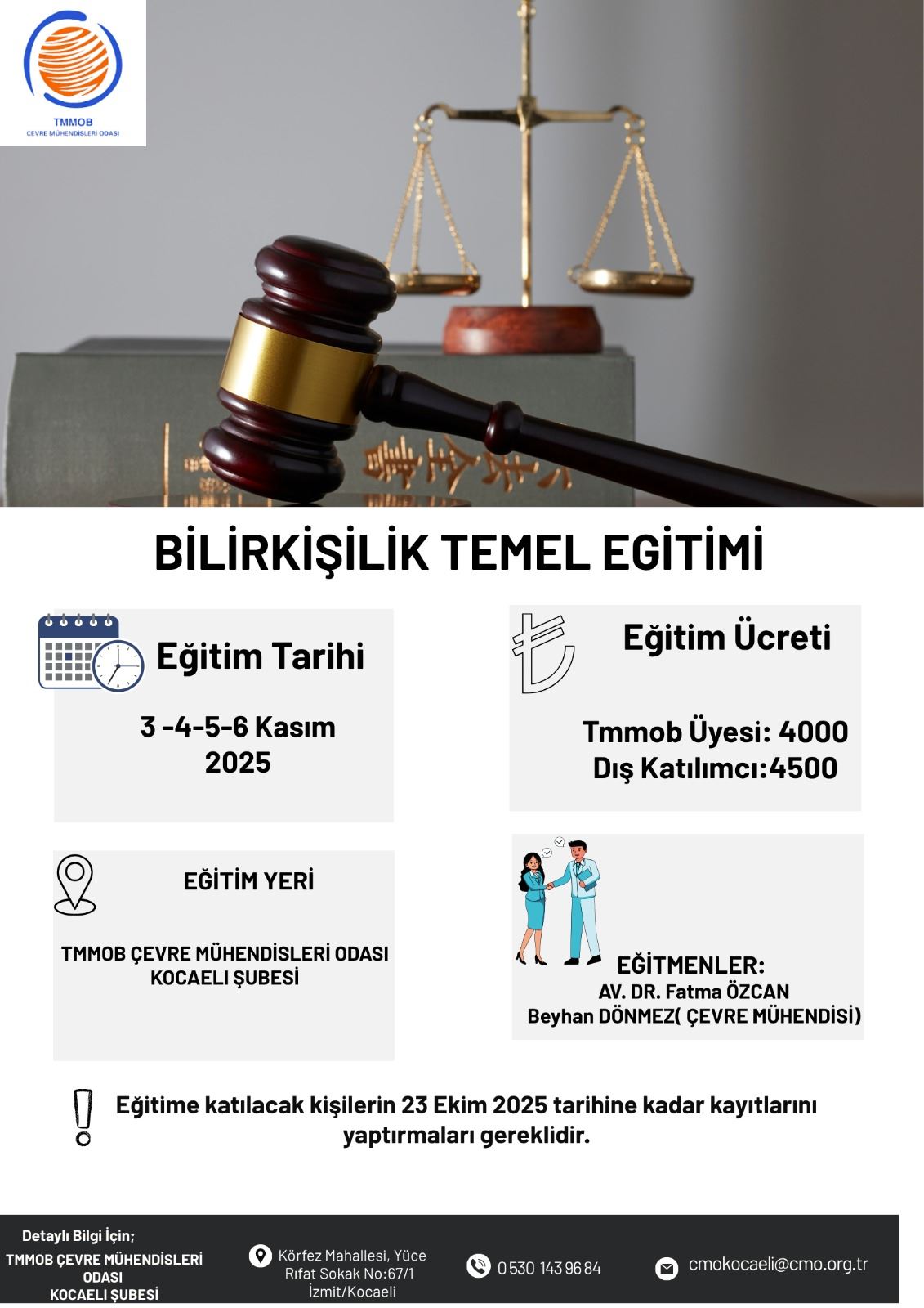 BİLİRKİŞİLİK TEMEL EĞİTİMİ (YÜZYÜZE)