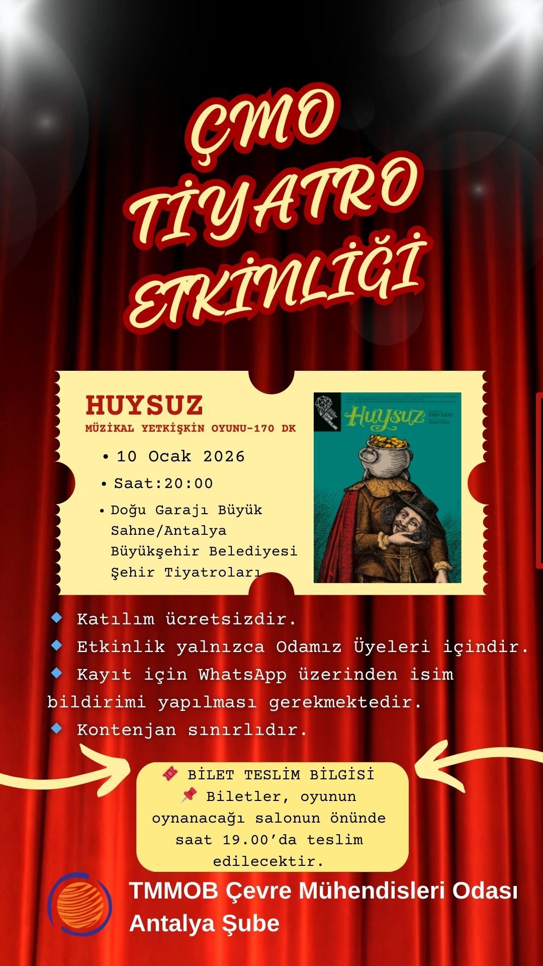 TİYATRO ETKİNLİK DUYURUSU