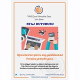 STAJYER ÖĞRENCİ KABUL TALEBİ