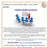 TEKNİK UZMAN DUYURUSU