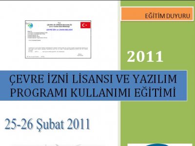 KAYIT DOLMUŞTUR:ÇEVRE İZNİ LİSANSI VE YAZILIM PORTALI KULLANIMI EĞİTİMİ