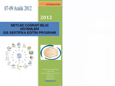 NETCAD COĞRAFİ BİLGİ SİSTEMLERİGIS SERTİFİKA EĞİTİM PROGRAMI