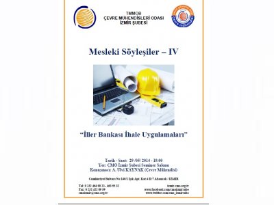 MESLEKİ SÖYLEŞİ IV. `İLLER BANKASI İHALE UYGULAMALARI`