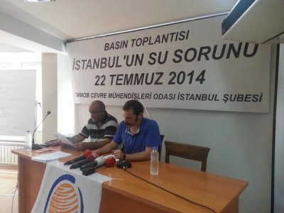 İSTANBUL`UN SU PROBLEMİ İLE İLGİLİ OLARAK BASIN AÇIKLAMASI DÜZENLEDİK 