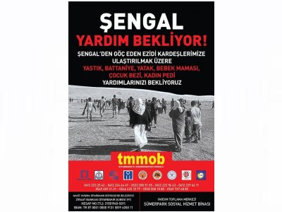 TMMOB İSTANBUL İKK ŞENGAL`E YARDIM KAMPANYASI