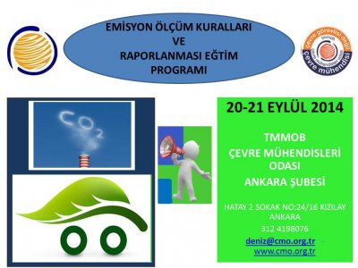 EMİSYON ÖLÇÜM KURALLARI VE RAPORLANMASI EĞTİMİ