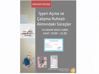 MESLEKİ SÖYLEŞİİŞYERİ AÇMA VE ÇALIŞMA RUHSATI ALIMINDAKİ SÜREÇLER