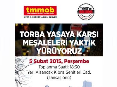 TMMOB IKK-MEŞALELİ YÜRÜYÜŞ 05.022015