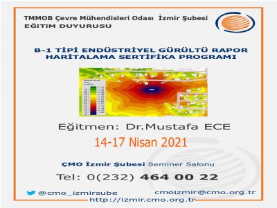 B-1 TİPİ ENDÜSTRİYEL GÜRÜLTÜ RAPOR HARİTALAMA SERTİFİKA PROGRAMI