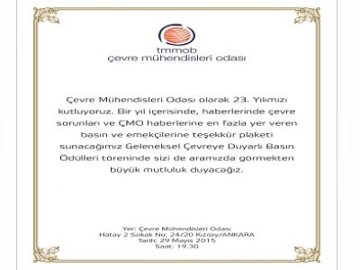 ÇMO BASIN ÖDÜLLERİ BELLİ OLDU