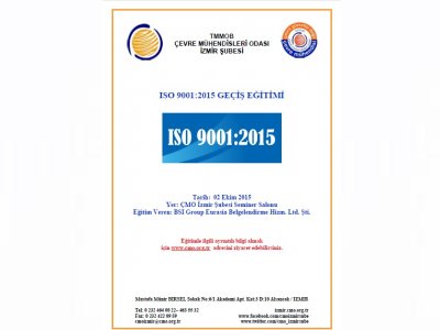 ISO 9001:2015 GEÇİŞ EĞİTİMİ