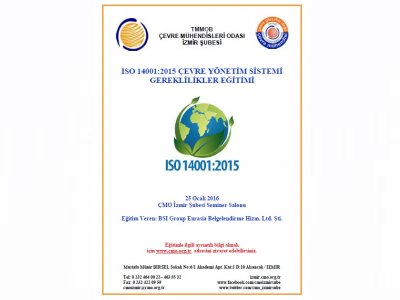 ISO 14001:2015 ÇEVRE YÖNETİM SİSTEMİ GEREKLİLİKLER EĞİTİMİ