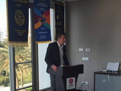 ÇMO OLARAK ANTALYA ROTARY KULÜBÜNE KONUŞMACI OLARAK KATILDIK. 