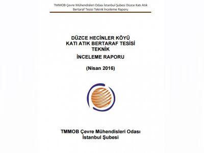 DÜZCE HECİNLER KÖYÜ KATI ATIK BERTARAF TESİSİ TEKNİK İNCELEME RAPORU