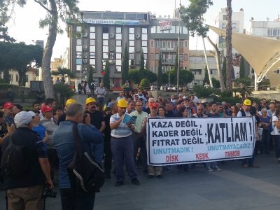 SOMA FACİASI KİTLESEL BASIN AÇIKLAMASINA KATILDIK