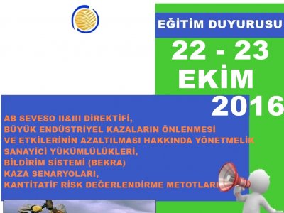 AB SEVESO II&III DİREKTİFİ, BÜYÜK ENDÜSTRİYEL KAZALARIN ÖNLENMESİ VE ETKİLERİNİN AZALTILMASI HAKKINDA YÖNETMELİKSANAYİCİ YÜKÜMLÜLÜKLERİ, BİLDİRİM SİSTEMİBEKRA)KAZA SENARYOLARI, KANTİTATİF RİSK DEĞERLENDİRME METOTLARI