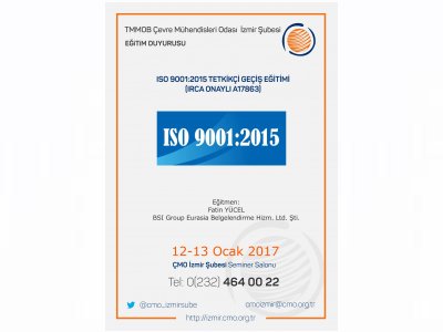 ISO 9001:2015 TETKİKÇİ GEÇİŞ EĞİTİMİIRCA ONAYLI A 17863)