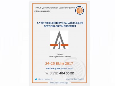 A-1 TİP TEMEL EĞİTİM VE SAHA ÖLÇÜMLERİ SERTİFİKA EĞİTİM PROGRAMI