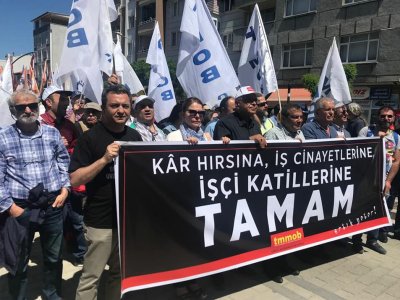 SOMA KATLİAMININ 4.YIL DÖNÜMÜNDE GERÇEKLEŞTİRİLEN MİTİNGE KATILDIK.