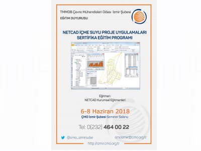 NETCAD İÇME SUYU PROJE UYGULAMALARI SERTİFİKA EĞİTİM PROGRAMI