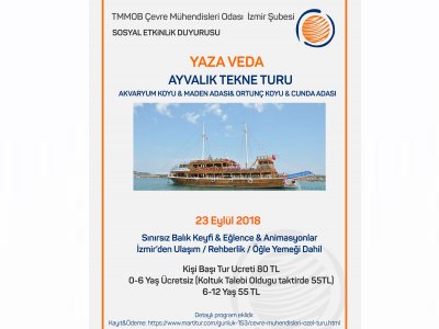 YAZA VEDA- AYVALIK TEKNE TURU23 EYLÜL 2018)