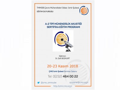 A-2 TİPİ MÜHENDİSLİK AKUSTİĞİ SERTİFİKA EĞİTİM PROGRAMI