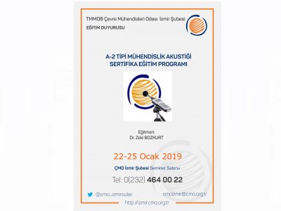 A-2 TİPİ MÜHENDİSLİK AKUSTİĞİ SERTİFİKA EĞİTİM PROGRAMI