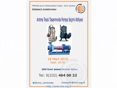 ARITMA TESİSİ TASARIMINDA POMPA SEÇİMİ ATÖLYESİ