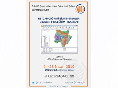 NETCAD COĞRAFİ BİLGİ SİSTEMLERİGIS SERTİFİKA EĞİTİM PROGRAMI