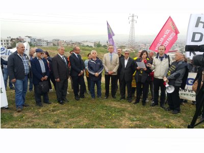 ÇERNOBİL FELAKETİ YILDÖNÜMÜNDE GAZİEMİR`DE BASIN AÇIKLAMASI GERÇEKLEŞTİRİLDİ.