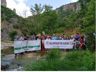 BALLIKAYALAR TABİAT PARKINDA BASIN AÇIKLAMASI VE TEKNİK GEZİ GERÇEKLEŞTİRDİK