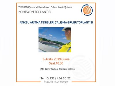 ÇMO İZMİR ATIKSU ARITMA TESİSİ ÇALIŞMA GRUBU TOPLANTISI