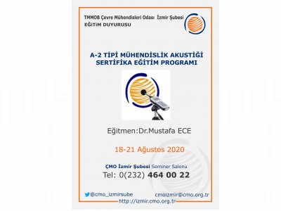 A-2 TİPİ MÜHENDİSLİK AKUSTİĞİ SERTİFİKA EĞİTİM PROGRAMI