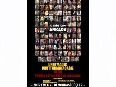 10 EKİM ANKARA KATLİAMI`NI UNUTMADIK UNUTTURMAYACAĞIZ.